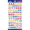 Sticko Alphabet Stickers - Funhouse Small, Multi Metallic, 178pcs